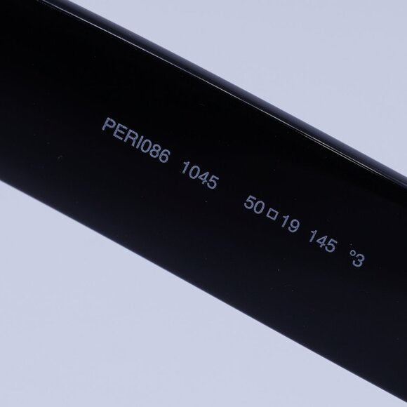 Palm Angels PERI086 HYDE 1045 Sunglasses Black Rectangle Frame, Blue Lenses - Picture 9 of 11